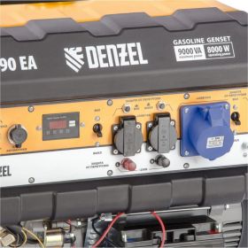 Бензиновый генератор DENZEL PS 90 EA, 9,0 кВт, 230В, 25л 946934 (артикул 15941357) – фото 13