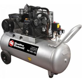 Масляный поршневой компрессор QUATTRO ELEMENTI BW-500-100 771-725 (артикул 15496804) – фото 1