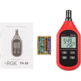 Термогигрометр RGK TH-20 с поверкой 778619 (артикул 16763299) – фото 2