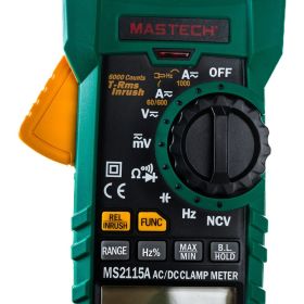Цифровые токоизмерительные клещи Mastech MS2115A 00-00002661 (артикул 16598546) – фото 3