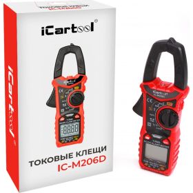 Токовые клещи iCartool 6000 отсчетов, True RMS, LowZ, DCA ZERO IC-M206D (артикул 16329760) – фото 10