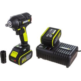 Аккумуляторный ударный бесщеточный гайковерт WORX Professional WU279.1 20В, 360Нм, 4Ач х2, ЗУ 6А, сумка WU279.1 (артикул 23254113) – фото 14