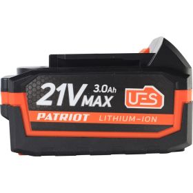 Батарея аккумуляторная PB BR 21V(Max) Li-ion UES 3.0 Ah, тонкая зарядка Patriot 180301123 (артикул 20803281) – фото 7