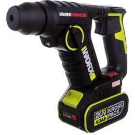 Аккумуляторный перфоратор WORX Professional 20В, 20мм, 1.7Дж, 4Ач х1, ЗУ WU380S (артикул 24456705) – фото 11