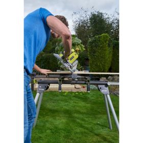 Аккумуляторная торцовочно-усовочная пила Ryobi ONE+ R18MS216-0 5133003597 (артикул 15784651) – фото 11
