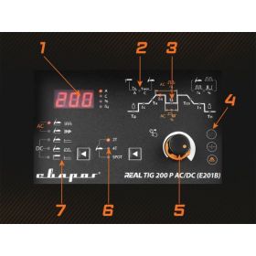 Сварочный инвертор Сварог TIG 200 P AC/DC REAL E201B Black маска+педаль+перчатки 99292 (артикул 22893771) – фото 3