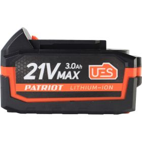 Батарея аккумуляторная PB BR 21V(Max) Li-ion UES 3.0 Ah, тонкая зарядка Patriot 180301123 (артикул 20803281) – фото 8