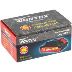 Аккумулятор CBL 1820-1 ALL1 18 В, 2 А*ч, Li-Ion WORTEX 0329193 (артикул 23134107) – фото 3