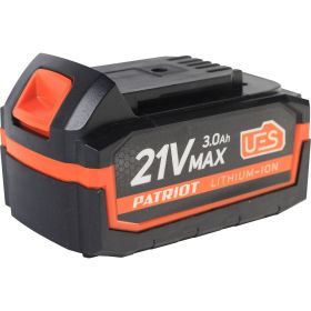 Батарея аккумуляторная PB BR 21V(Max) Li-ion UES 3.0 Ah, тонкая зарядка Patriot 180301123 (артикул 20803281) – фото 5
