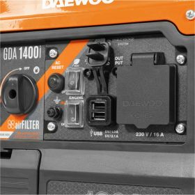 Бензиновый инверторный генератор Daewoo GDA 1400i (артикул 22178271) – фото 4