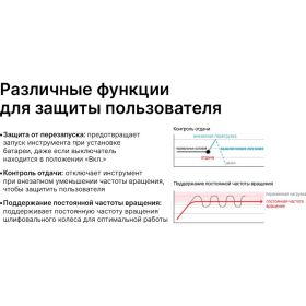 Угловая шлифмашина KEYANG DG20BLH-125SV (Set) (артикул 22855125) – фото 18