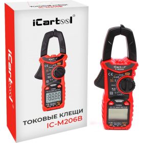 Токовые клещи iCartool 6000 отсчетов, True RMS, LowZ IC-M206B (артикул 16329758) – фото 3