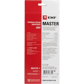 Цифровые токовые клещи EKF 266F Master In-180702-bc266F (артикул 16369726) – фото 3