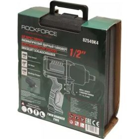 Ударный пневмогайковерт с регулировкой усилия ROCKFORCE набор головок RF-82549K4 (артикул 17834416) – фото 3