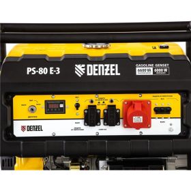 Бензиновый генератор DENZEL PS 80 E-3, 6,6 кВт, 400В, 25л 946954 (артикул 15941359) – фото 35