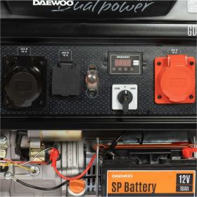 Бензиновый генератор с функцией Dual Power Daewoo GDA 7500DPE-3 (артикул 15592541) – фото 7