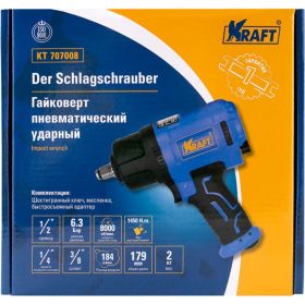 Пневматический ударный гайковерт KRAFT KT 707008 (артикул 21210100) – фото 3