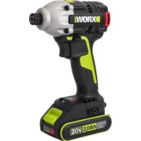 Аккумуляторный ударный бесщеточный винтоверт WORX Professional 20В, 230Нм, 2Ач Х2, ЗУ WU290.1 (артикул 26513972) – фото 1