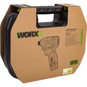 Аккумуляторный ударный бесщеточный винтоверт WORX Professional 12В, 140Нм, 2x2Ач WU132 (артикул 26513966) – фото 7