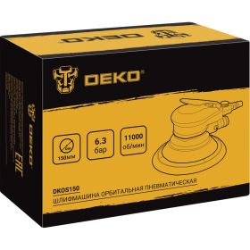 Орбитальная пневматическая шлифмашина DEKO DKOS150, 150 мм 063-4382 (артикул 27732234) – фото 11