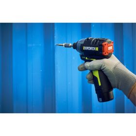Аккумуляторный ударный бесщеточный винтоверт WORX Professional 12В, 140Нм, 2x2Ач WU132 (артикул 26513966) – фото 2