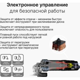Угловая шлифмашина KEYANG DG125A-750SC (артикул 22855089) – фото 17