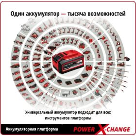 Угловая аккумуляторная шлифмашина Einhell PXC TE-AG 18/115 li 1x4.0ah 4431134 (артикул 25078761) – фото 6