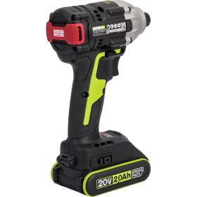 Аккумуляторный ударный бесщеточный винтоверт WORX Professional 20В, 230Нм, 2Ач Х2, ЗУ WU290.1 (артикул 26513972) – фото 16