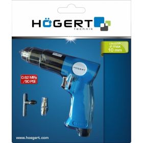 Пневматическая дрель HOEGERT TECHNIK 10мм HT4R635 (артикул 24650325) – фото 2