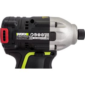 Аккумуляторный ударный бесщеточный винтоверт WORX Professional 20В, 230Нм, 2Ач Х2, ЗУ WU290.1 (артикул 26513972) – фото 14