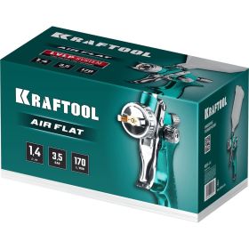 Пневматический краскопульт c верхним бачком KRAFTOOL AirFlat LVLP 06524-1.4 (артикул 23886153) – фото 5