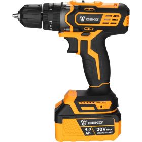 Аккумуляторная ударная дрель-шуруповерт DEKO DKCD20 Impact 20 В, 2х4.0 Ач 063-4420 (артикул 26625200) – фото 6