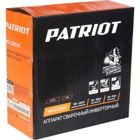 Сварочный инверторный аппарат PATRIOT WM230DVC 605302024 (артикул 18185191) – фото 5
