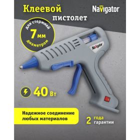 Клеевой пистолет Navigator nte-pk01-40w-7 93 240 40 вт, 7 мм 93240 (артикул 25054185) – фото 7