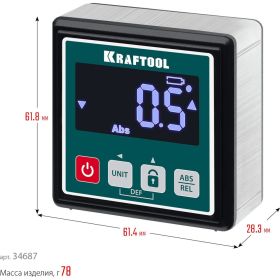 Электронный уровень-уклономер KRAFTOOL kompakt 4x90 34687 (артикул 23886387) – фото 7