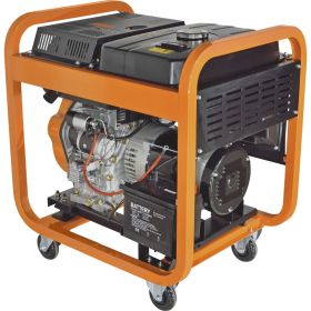 Генератор CARVER PPG-11000DE дизель, LT-1100F, 8,5/9,5 кВт, 220 В, бак 20л, э/старт, колеса, медь 01.020.00025 (артикул 24686811) – фото 10