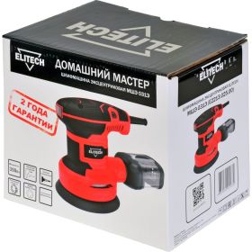 Эксцентриковая шлифмашина ELITECH домашний мастер мшэ 031э 202427 (артикул 28001636) – фото 3