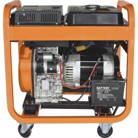 Генератор CARVER PPG-11000DE дизель, LT-1100F, 8,5/9,5 кВт, 220 В, бак 20л, э/старт, колеса, медь 01.020.00025 (артикул 24686811) – фото 5