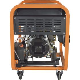 Генератор CARVER PPG-11000DE дизель, LT-1100F, 8,5/9,5 кВт, 220 В, бак 20л, э/старт, колеса, медь 01.020.00025 (артикул 24686811) – фото 4