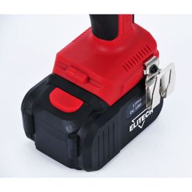 Аккумуляторная ударная дрель-шуруповерт Elitech 2х4.0Ач ДА 18УБЛ2 191609 (артикул 15871854) – фото 13