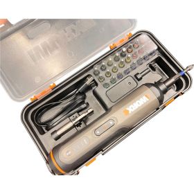 Аккумуляторная отвертка WORX 4В, 5Нм, 1,5Ач, набор оснастки WX240 (артикул 28801418) – фото 11