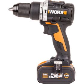 Ударная аккумуляторная дрель-шуруповерт WORX 60 Нм, 20 В, бесщеточная, 4 Ач x 2, ЗУ 2 А, кейс WX352.1 (артикул 28801424) – фото 9