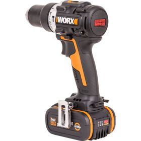 Ударная аккумуляторная дрель-шуруповерт WORX 60 Нм, 20 В, бесщеточная, 4 Ач x 2, ЗУ 2 А, кейс WX352.1 (артикул 28801424) – фото 8