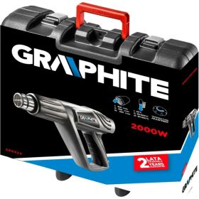 Термофен GRAPHITE 2000 Вт, темпер. I: 25C, II: 80-600C, III: 80-600C, кейс 59G524 (артикул 15702800) – фото 5