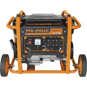 Генератор CARVER PPG- 3900АM бензин LT-170F, 2,8/3,0 кВт, 220В, бак 15 л, колеса 01.020.00027 (артикул 24574203) – фото 3