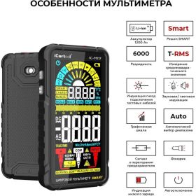 Смарт мультиметр iCarTool IC-M117 (артикул 27143126) – фото 2
