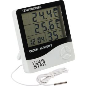 Цифровой термометр-гигрометр с выносным датчиком Homestar HS-0109 104304 (артикул 21569278) – фото 1