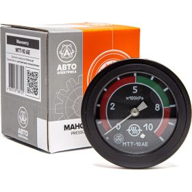Манометр АВТОЭЛЕКТРИКА АЕ до 10 атм МТТ-10 (артикул 25130301) – фото 1