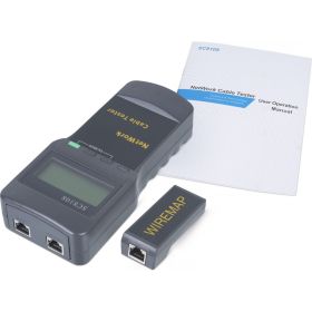 Тестер для витой пары c LCD дисплеем Cabeus (SC8108) CT-LCD-RJ45 (артикул 26148137) – фото 2