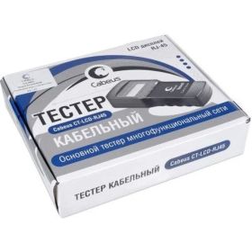 Тестер для витой пары c LCD дисплеем Cabeus (SC8108) CT-LCD-RJ45 (артикул 26148137) – фото 3